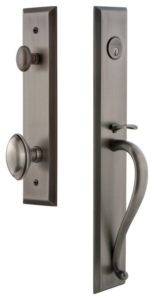 Fifth Avenue 1-Piece Dummy Handleset, S Grip and Eden Prairie Knob, 849443