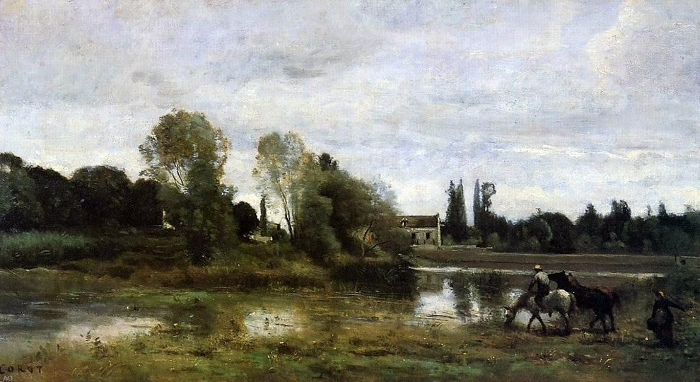Jean-Baptiste-Camille Corot Ville d'Avray Wall Decal