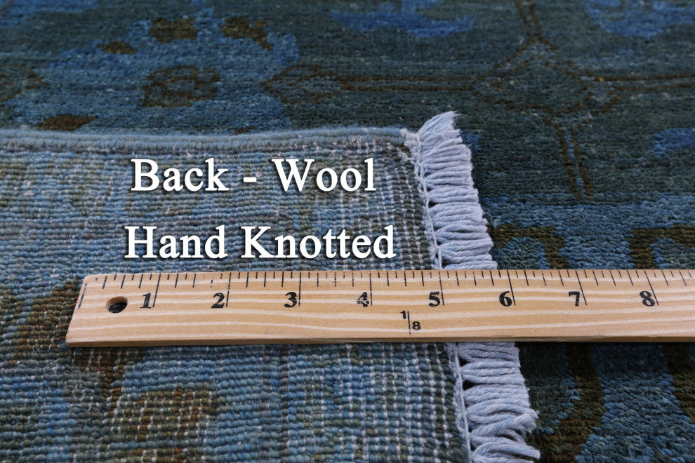 Handmade Overdyed Full Pile Wool Rug 6' 0" X 9' 2" - WR1297