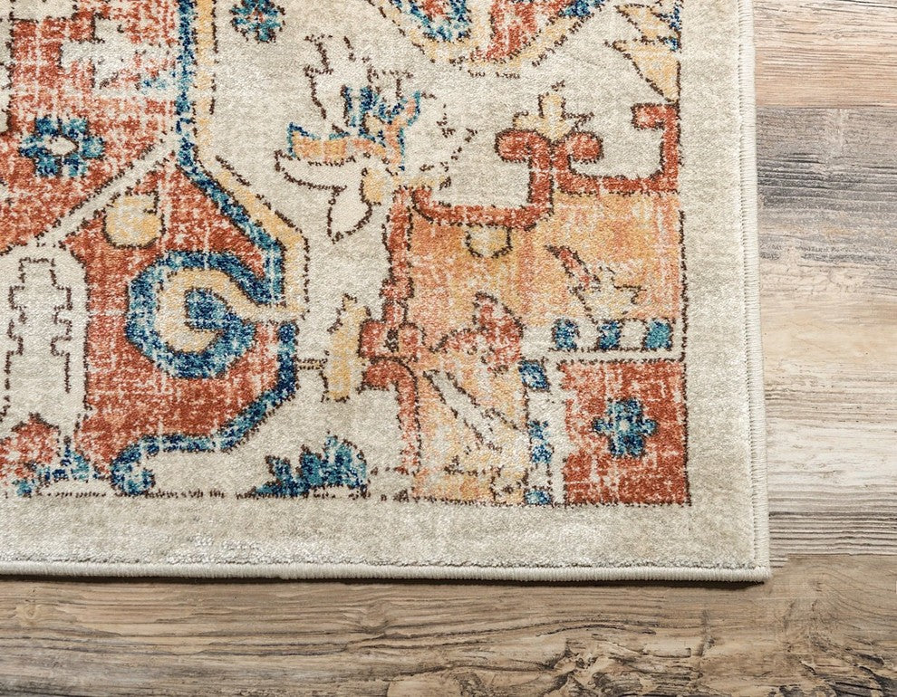 Traditional Alesund 10'x13' Rectangle Mushroom Area Rug