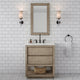 Oakman Marble Top Vanity in Grey Oak, 30", Vanity With Mirror