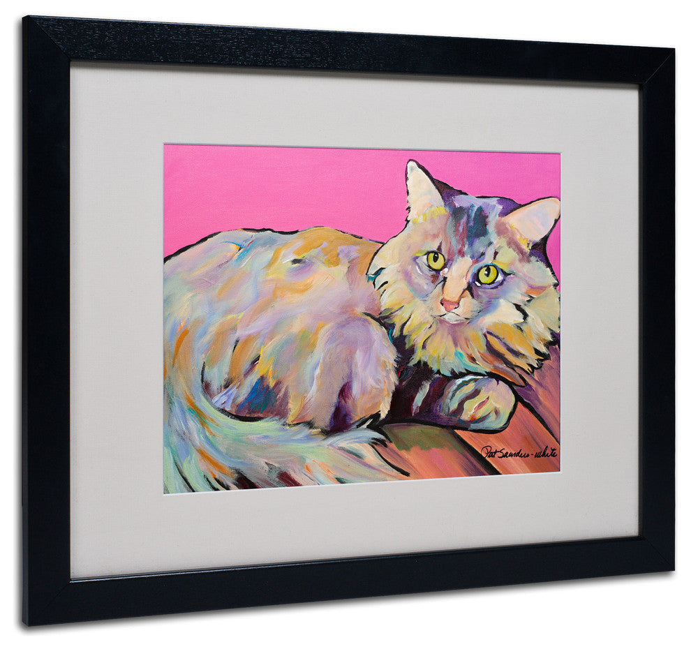 'Catatonic' Matted Framed Canvas Art by Pat Saunders-White