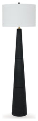 Hallburg Black/White Floor Lamp