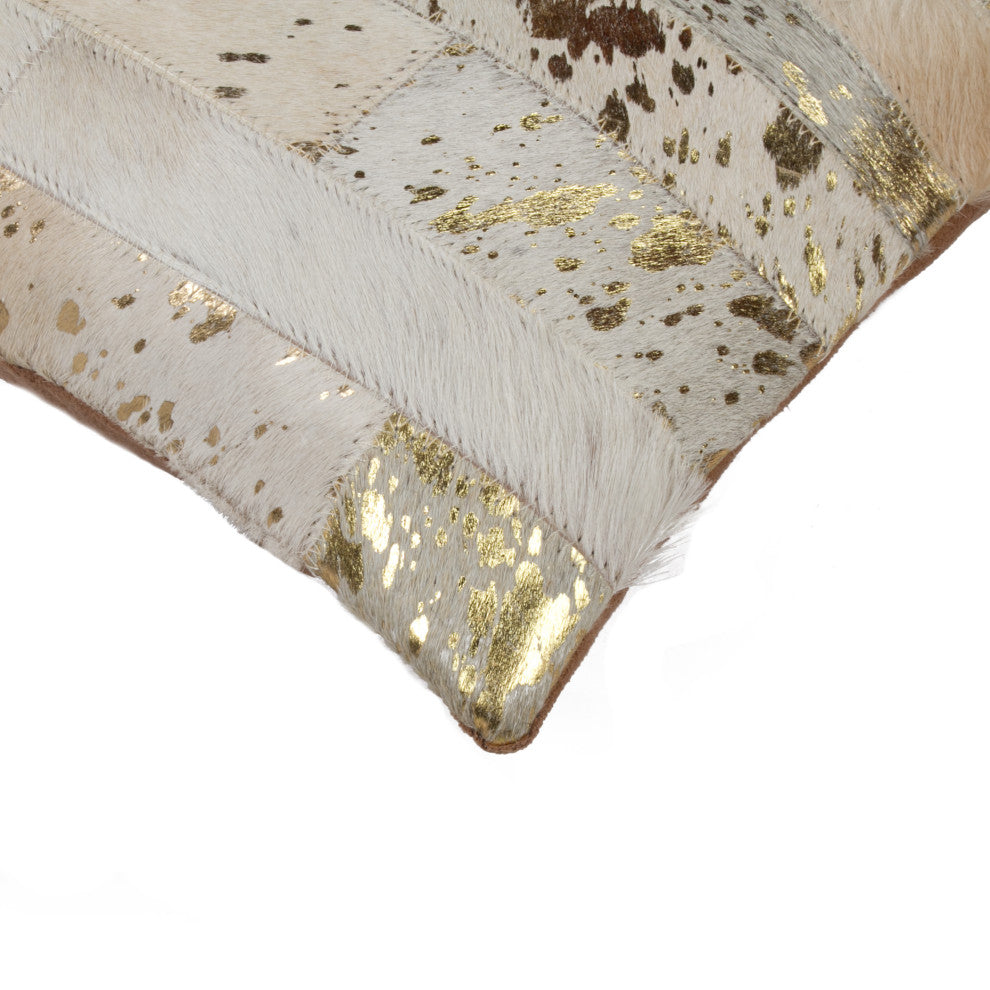 Natural Home Decor Torino Madrid Cowhide Pillow, 2-Piece