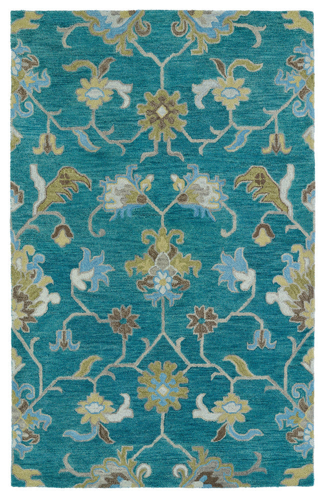 Kaleen Helena Hand Tufted 3209-78 Turquoise 4' X 6' Rectangle