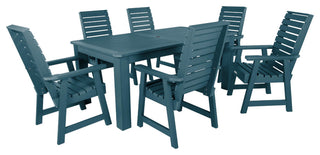 Weatherly 7-Piece Rectangle Dining Set, Nantucket Blue