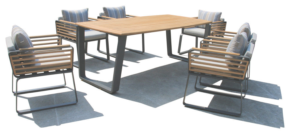 Deko Living Palazzolo Outdoor Dining Chairs and Table Set