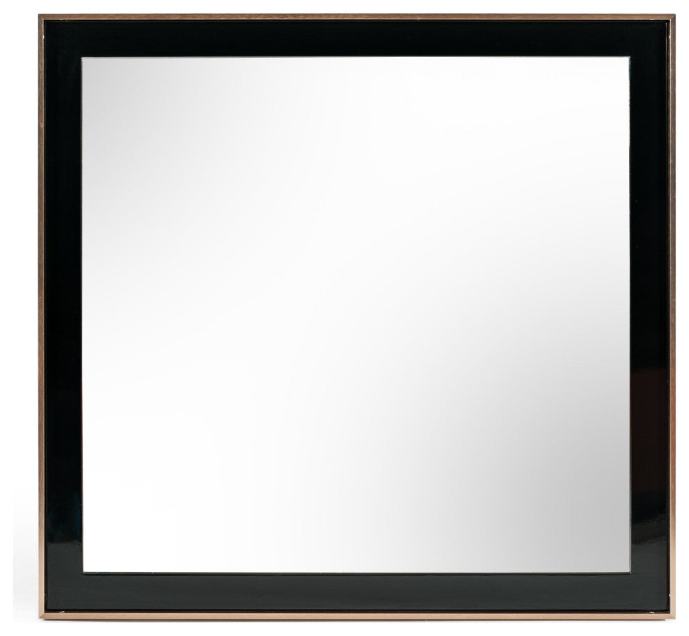 Nova Domus Cartier Modern Black and Rosegold Mirror