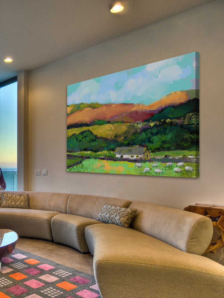 Marmont Hill, "Cotswold Countryside" by Arthur Pina on Wrapped Canvas, 18x12