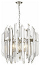 Zlite 4006-9PN 6-Light Pendant, Clear