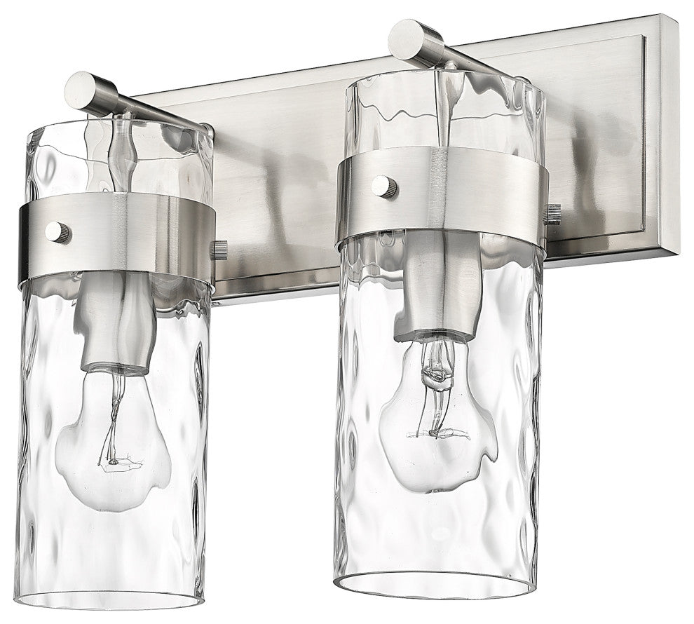 Zlite 3035-2V-BN 2-Light Vanity, Clear