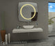 IB MIRROR Dimmable Lighted Bathroom Mirror Halo, 3000 K, Crystal Clear Mirror, 40"x40"