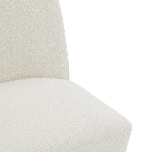 Safavieh Couture Nessa Boucle Accent Chair Ivory / Black