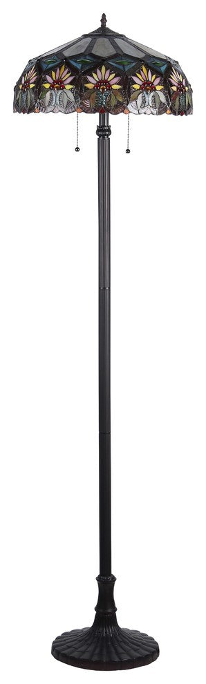Sunny 2-Light Floral Floor Lamp