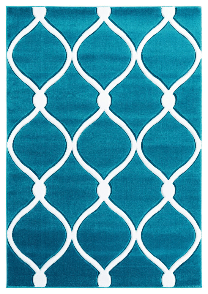 United Weavers Bristol Rodanthe Turquoise Area Rug 7'10x10'6