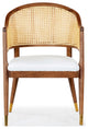 Safavieh Couture Rogue Rattan Dining Chair, Walnut/Natural