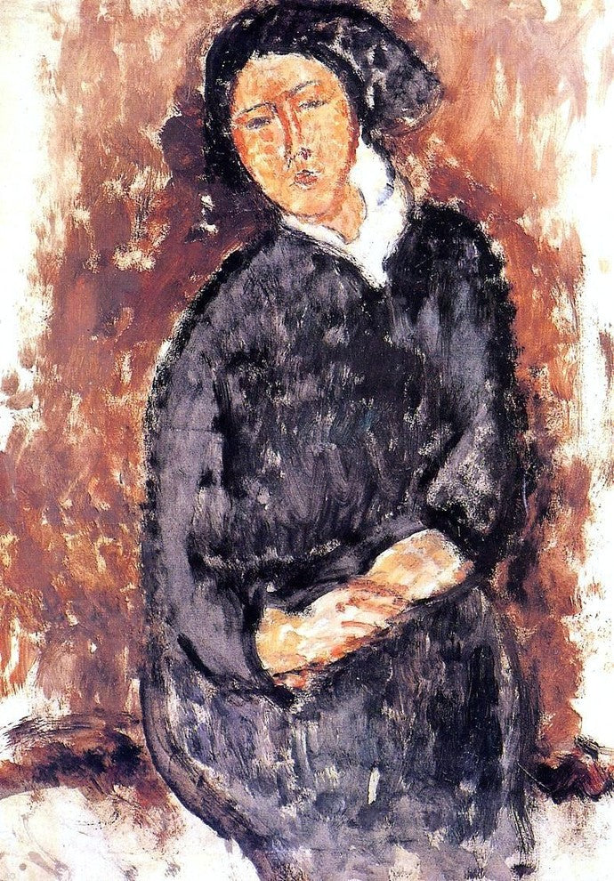 Amedeo Modigliani Seated Woman, 18"x27" Wall Decal Print