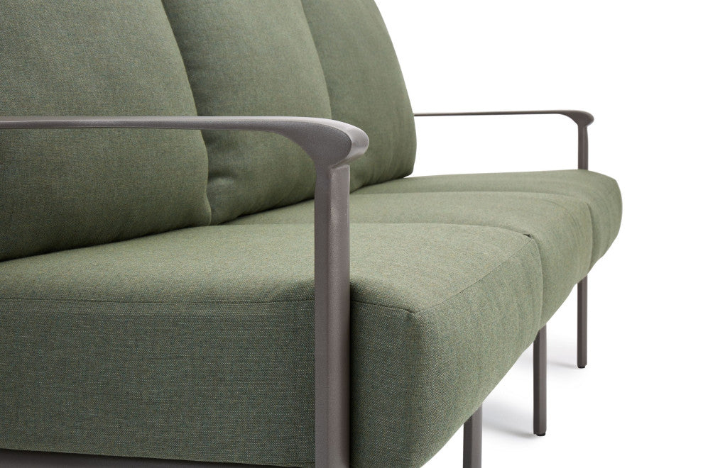 Aspen Cushion Outdoor Resort-Grade Sofa, Brown