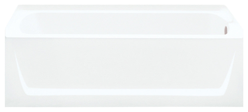 Sterling Ensemble Right-Hand Drain Bathtub Shower Kit 72"x40"x48", White