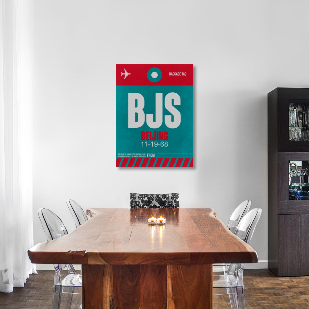 "BJS Beijing Luggage Tag 1" Fine Art Print