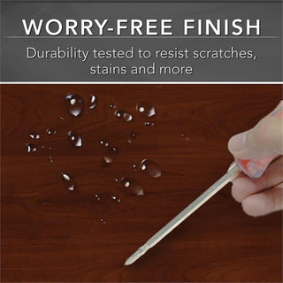 Studio C 72W Desk with Mobile File Cabinet in Hansen Cherry - Engineered Wood