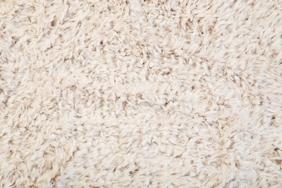 Faux Fur Throw Blanket, Off-White Shaggy Plush