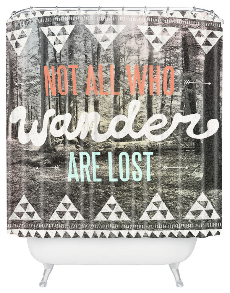 Wesley Bird Wander Shower Curtain