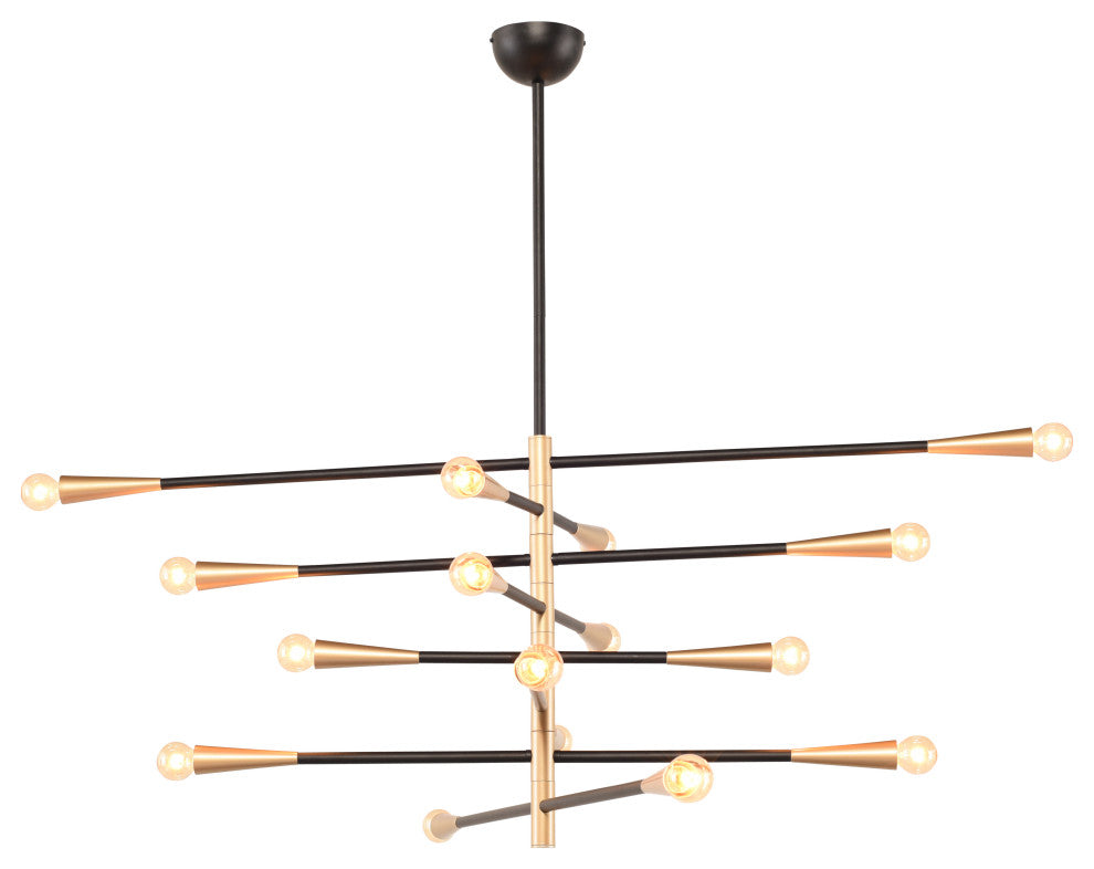 Orion 8 Black Metal Pendant Lighting