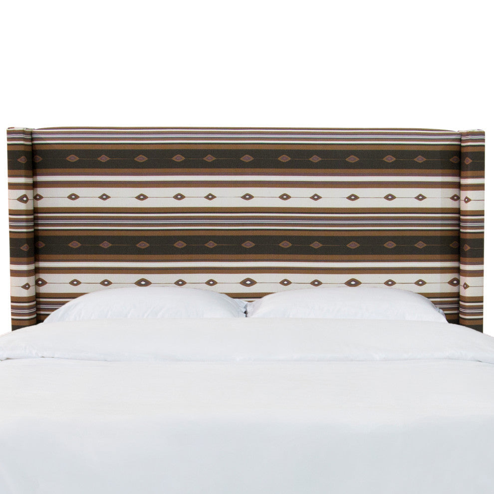 Twin Wingback Headboard, Lagos Saddle
