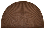 Brown Half Round Mat