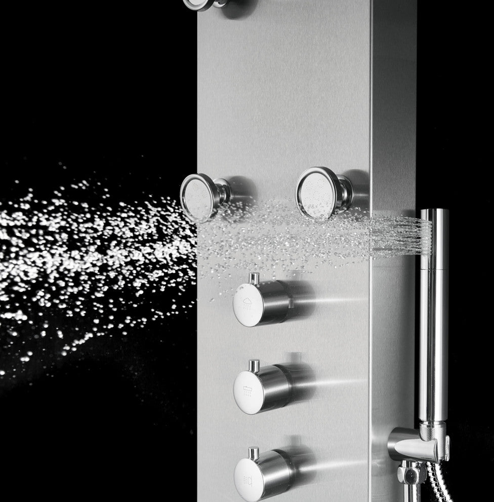 Blue Ocean 62"? Stainless Steel SPS88991 Thermostatic Shower Panel