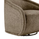 Margareth Fabric Swivel Accent Arm Chair, Pasadena Taupe