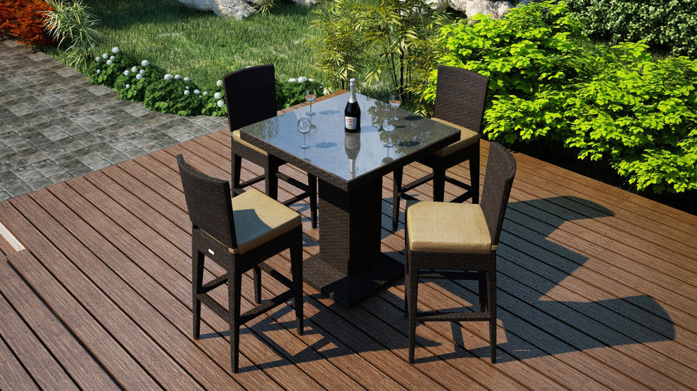 Arden 5 Piece Bar Set Set, Heather Beige