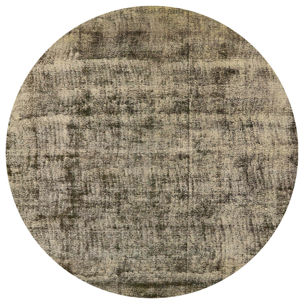 Ahgly Company Indoor Round Mid-Century Modern Area Rugs, 3' Round