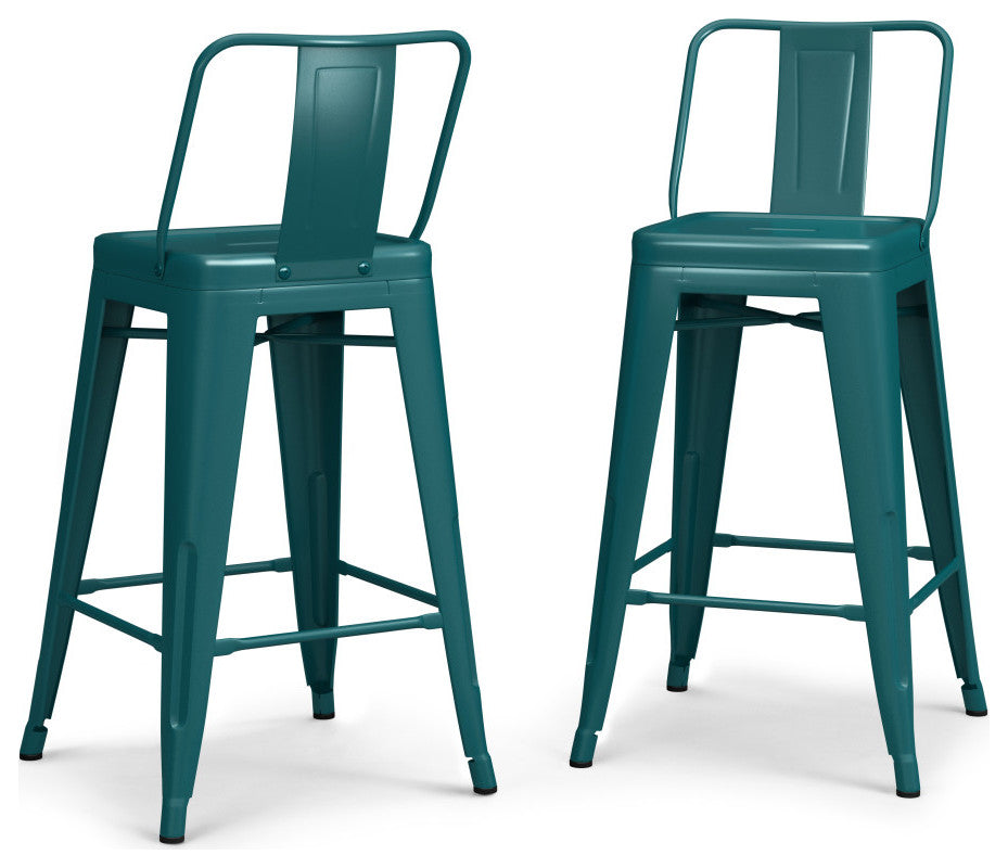 Rayne 24 inch Metal Counter Height Stool (Set of 4)