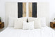 Handcrafted Headboard, Leaner Style, Gray Satin Sash, King