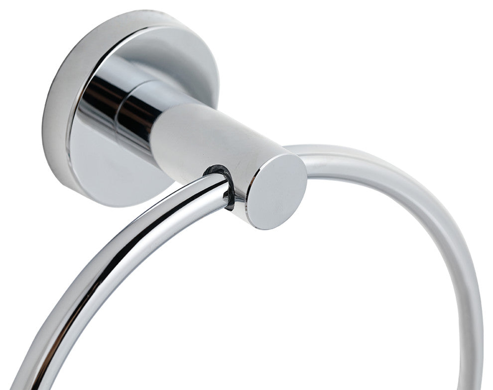 Elizabeth Wall Mounted Towel Ring in Chrome
