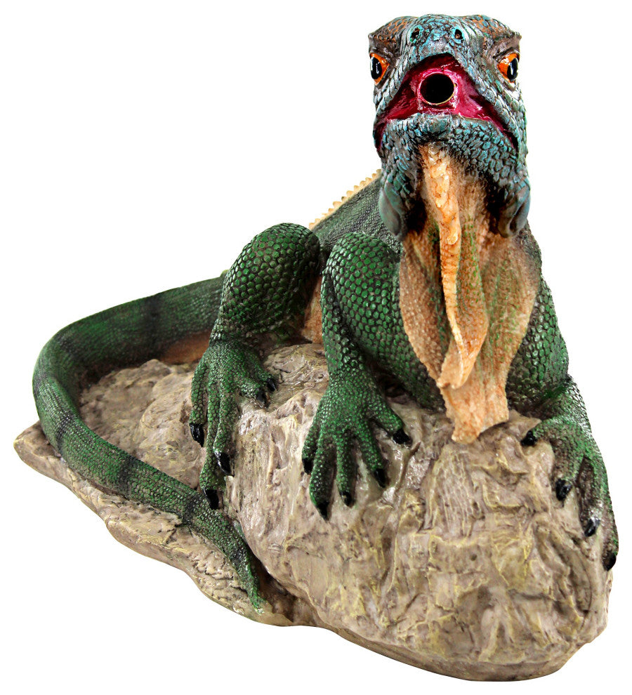 Ike the Iguana Spitter Piped Statue