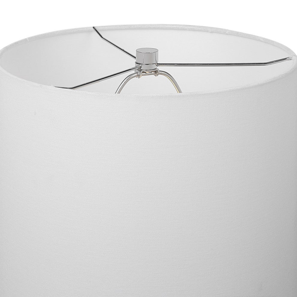Uttermost Inverse White Marble Table Lamp 29796-1
