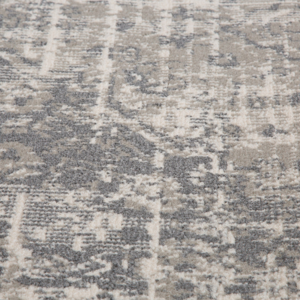 Alpine Dale Runner, Gray, 2'7" x 10', Medallion