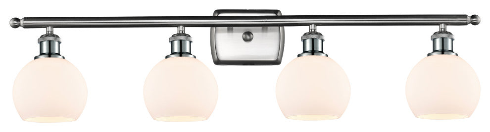 Innovations 516-4W-SN-G121-6-LED 4 Light Bath Vanity Light, Brushed Satin Nickel