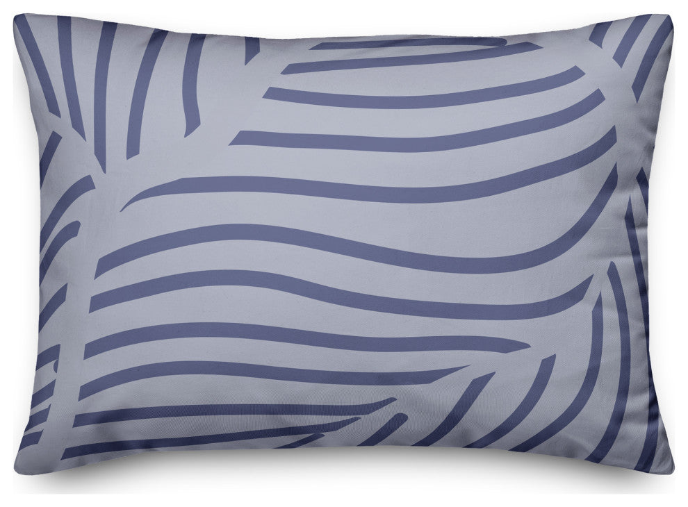 Blue Fronds 14x20 Spun Poly Pillow