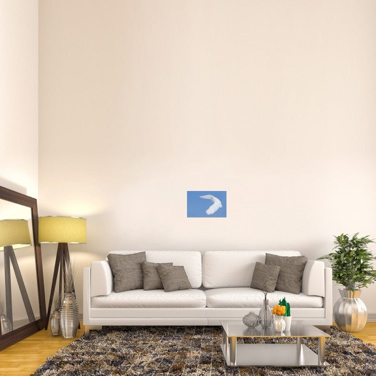 "Hunting Snowy Owl" Stretched Canvas Giclee by Mircea Costina, 18x12"