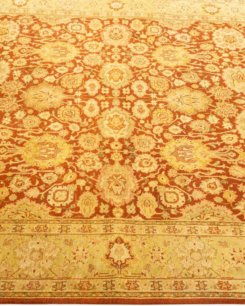 Mogul, One-of-a-Kind Hand-Knotted Area Rug Orange, 4' 8 x 7' 5