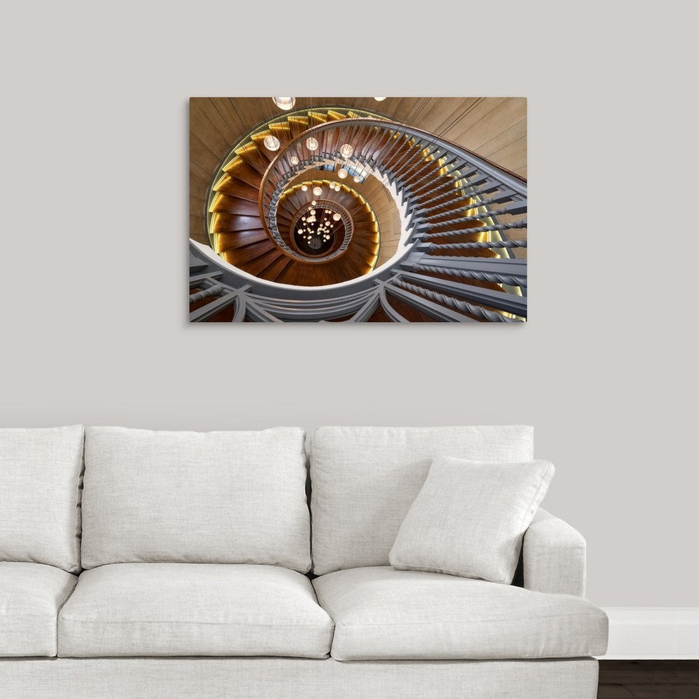 "Infinite Spiral" Wrapped Canvas Art Print, 36"x24"x1.5"