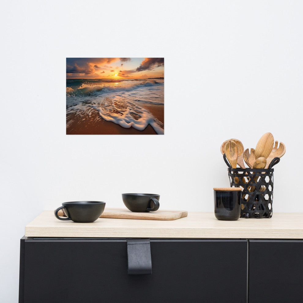 Coastal Artwork: California Dreamin' Photorealistic Digital Art Loose, 11" X 14"