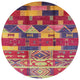Ahgly Company Indoor Round Mid-Century Modern Area Rugs, 8' Round