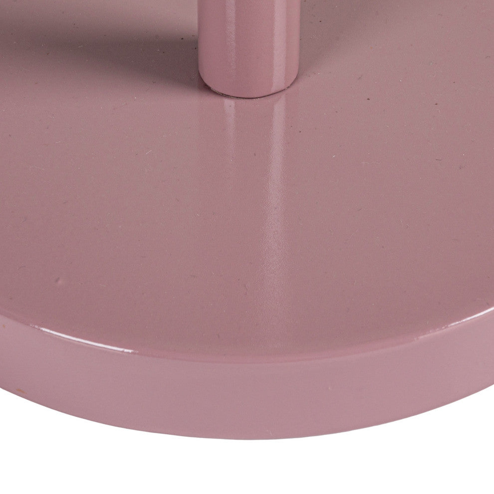 Metal Flower Shaped Martini Table, Lavender Color