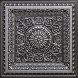 Antique Silver 3D Ceiling Panels, 2'x2', 40 Sq Ft, Pack of 10