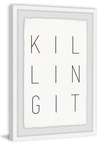 "Killing It" Framed Painting Print, 12"x18"